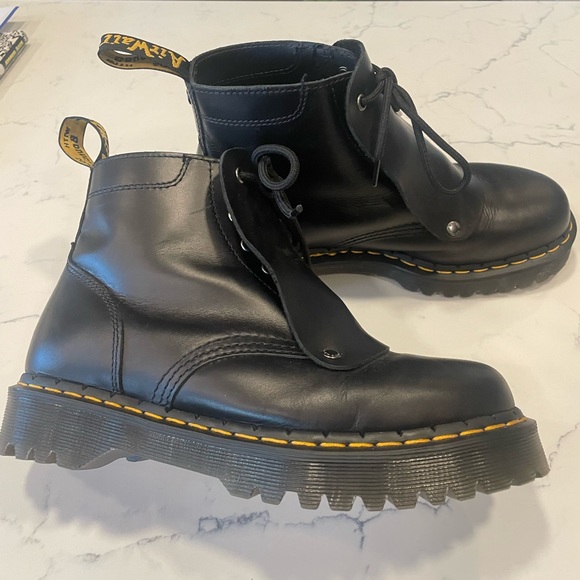 Dr Martens 101 Bex Lace Cover Ankle Boots Size 10W - Picture 3 of 8